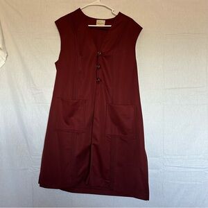 Vintage Bobbie June Sleeveless Longline Suit Vest Jacket button Business Career